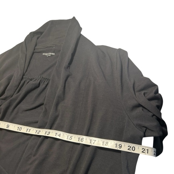 Eileen Fisher Open Front Loose Knit Cardigan Sz Lrg - Picture 8 of 9